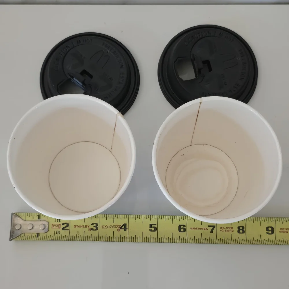 Mc Cafe Doodles Party Cups - Blue and Black Collectible coffee cups Small